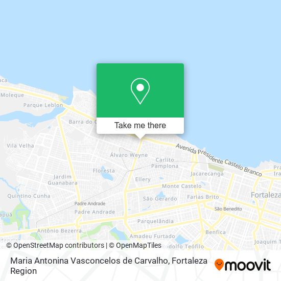 Mapa Maria Antonina Vasconcelos de Carvalho