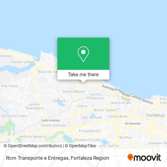 Rcm Transporte e Entregas map