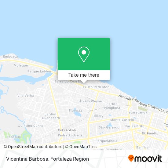 Vicentina Barbosa map