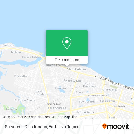 Sorveteria Dois Irmaos map