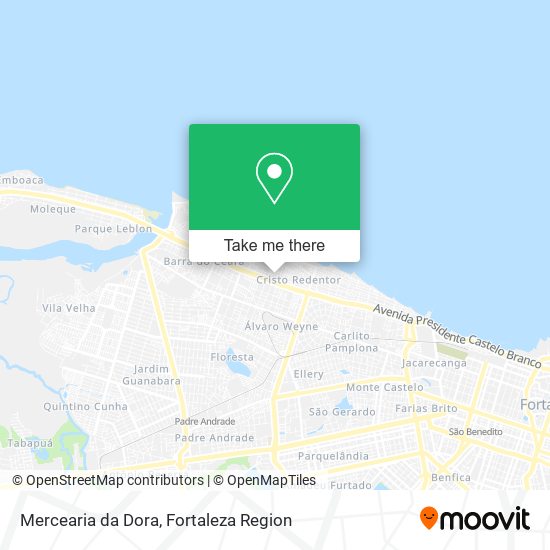 Mapa Mercearia da Dora