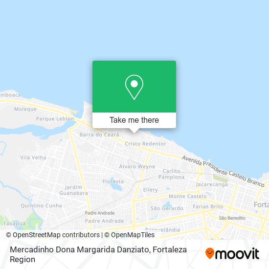 Mercadinho Dona Margarida Danziato map