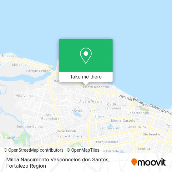 Milca Nascimento Vasconcelos dos Santos map