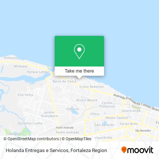 Mapa Holanda Entregas e Servicos