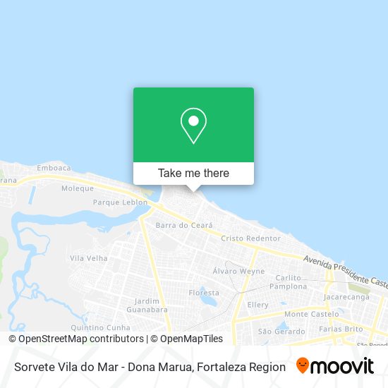 Sorvete Vila do Mar - Dona Marua map