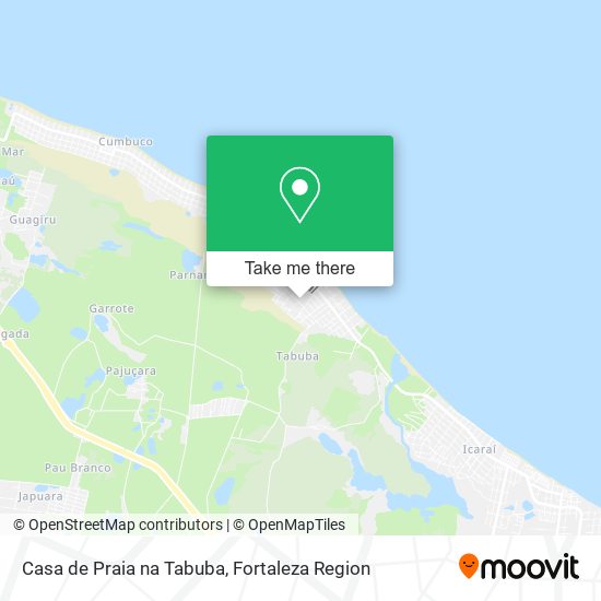 Casa de Praia na Tabuba map