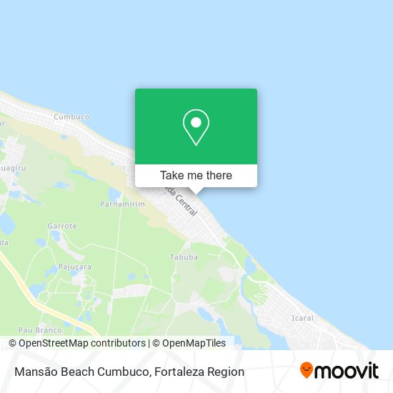 Mansão Beach Cumbuco map