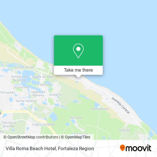 Villa Roma Beach Hotel map