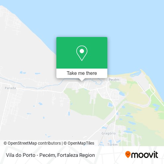 Vila do Porto - Pecém map