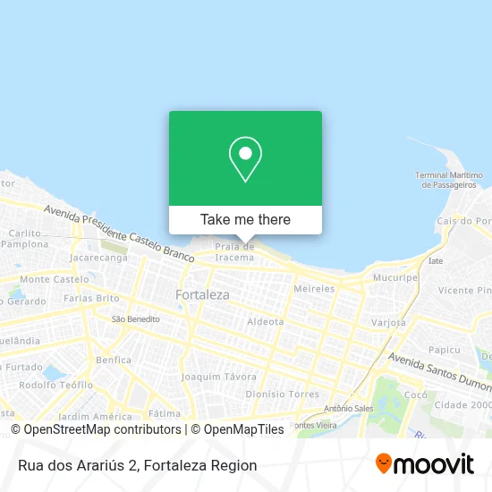 Rua dos Arariús 2 map