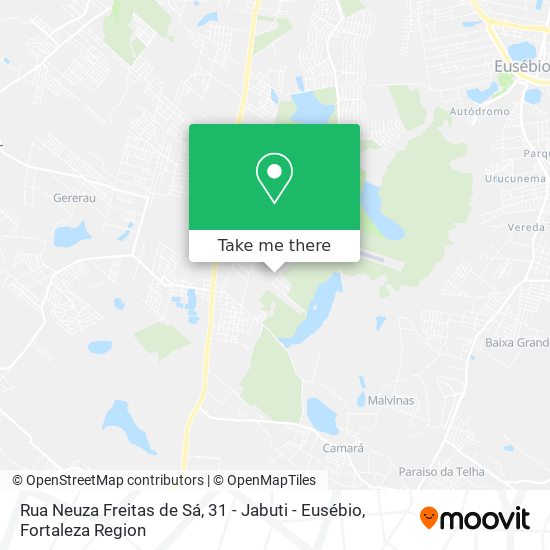 Rua Neuza Freitas de Sá, 31 - Jabuti - Eusébio map
