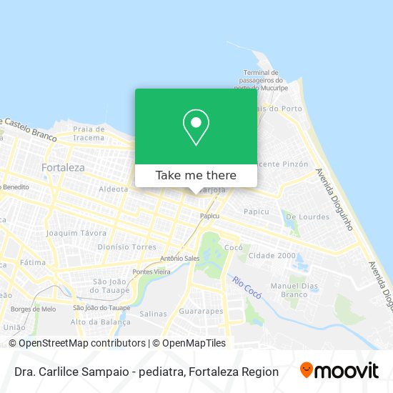 Dra. Carlilce Sampaio - pediatra map
