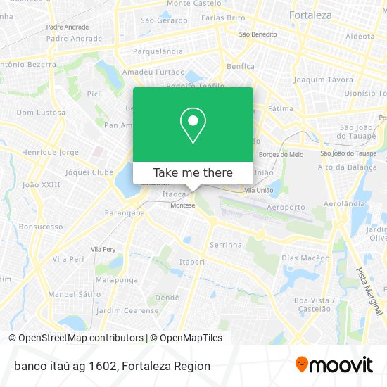banco itaú ag 1602 map