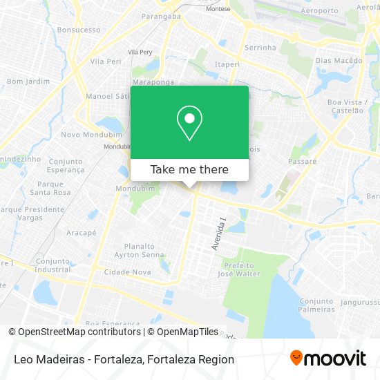Mapa Leo Madeiras - Fortaleza