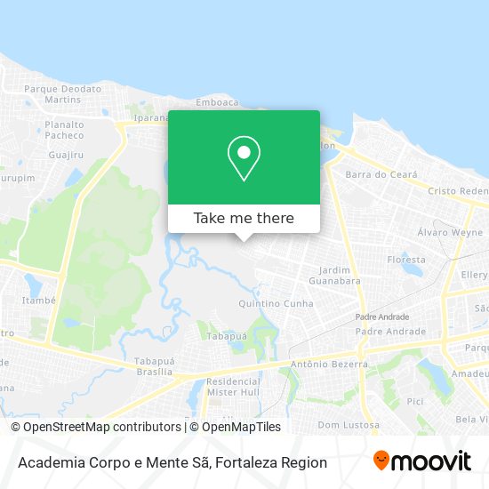 Academia Corpo e Mente Sã map