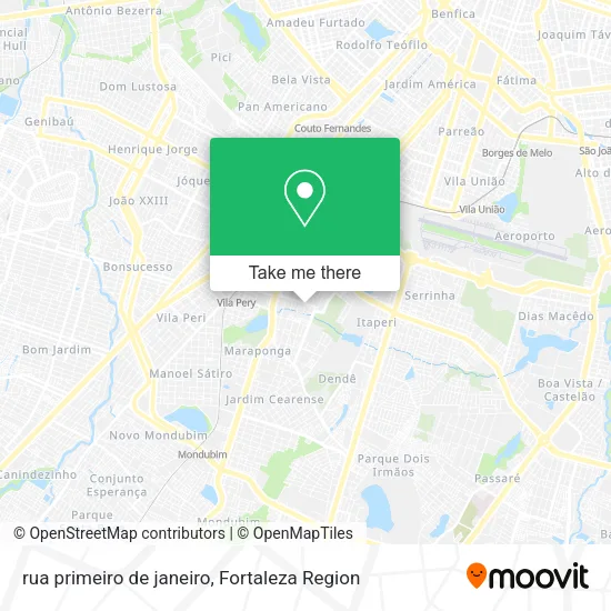 rua primeiro de janeiro map