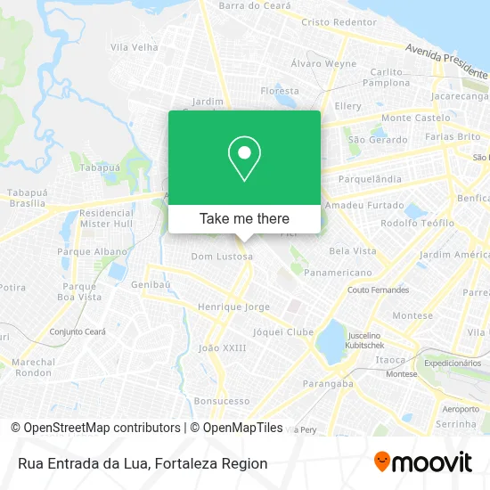 Rua Entrada da Lua map