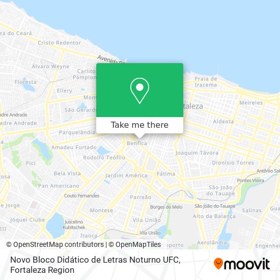 Novo Bloco Didático de Letras Noturno UFC map