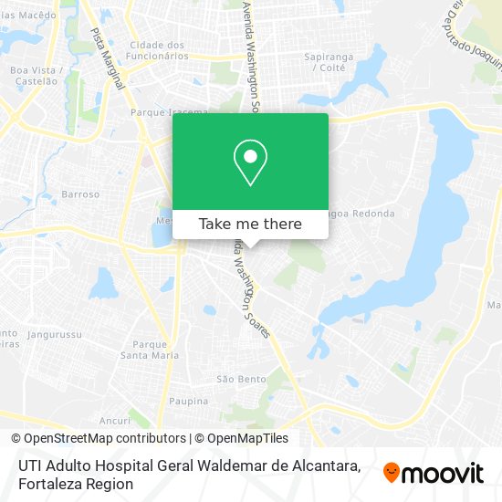 UTI Adulto Hospital Geral Waldemar de Alcantara map