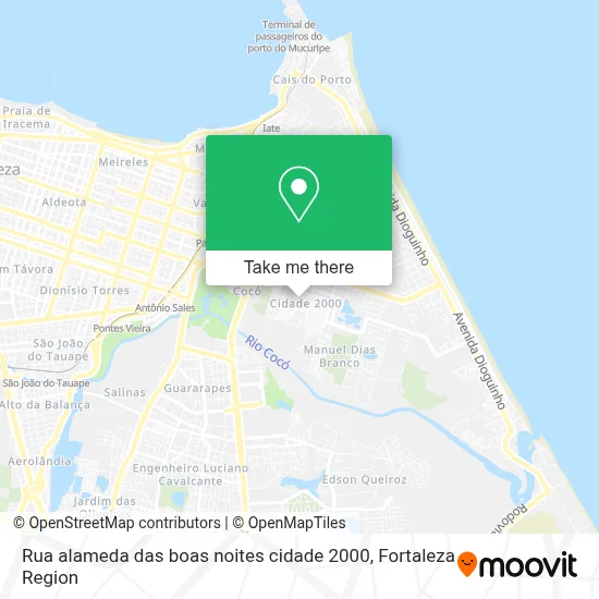 Rua alameda das boas noites cidade 2000 map