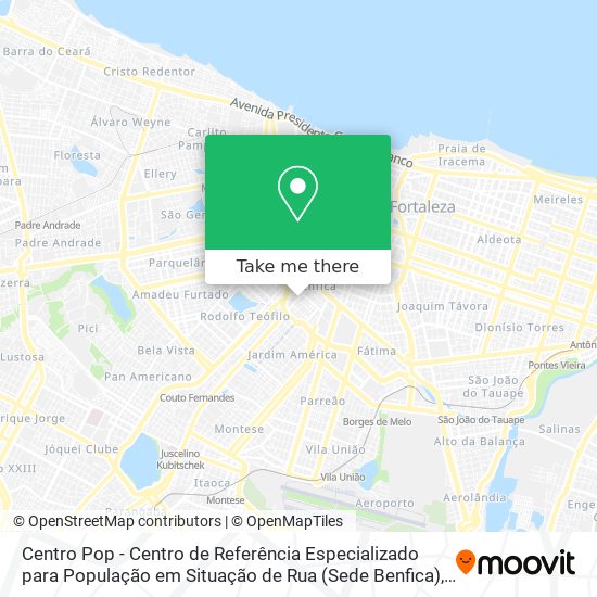 Centro Pop - Centro de Referência Especializado para População em Situação de Rua (Sede Benfica) map