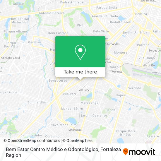 Bem Estar Centro Médico e Odontológico map