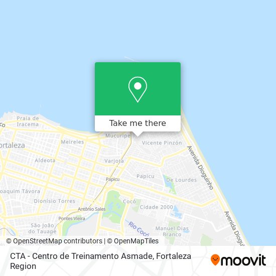 CTA - Centro de Treinamento Asmade map