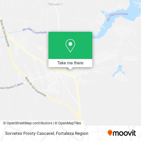 Sorvetes Frosty Cascavel map