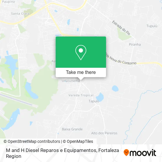 M and H Diesel Reparos e Equipamentos map