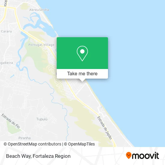 Beach Way map