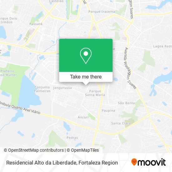 Mapa Residencial Alto da Liberdade