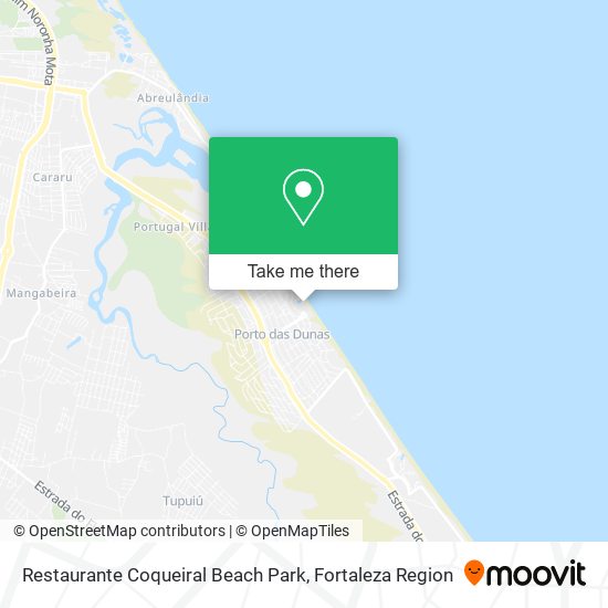Restaurante Coqueiral Beach Park map