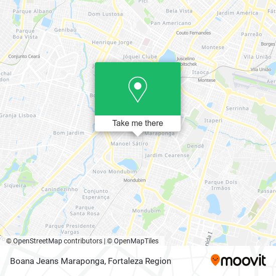 Boana Jeans Maraponga map