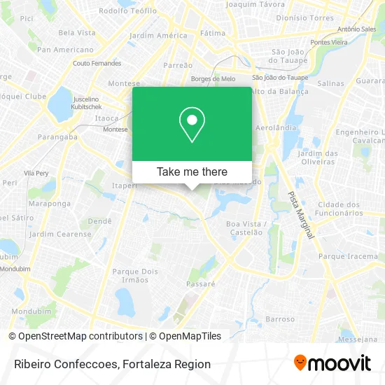 Ribeiro Confeccoes map