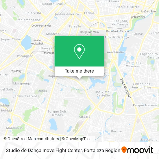 Studio de Dança Inove Fight Center map