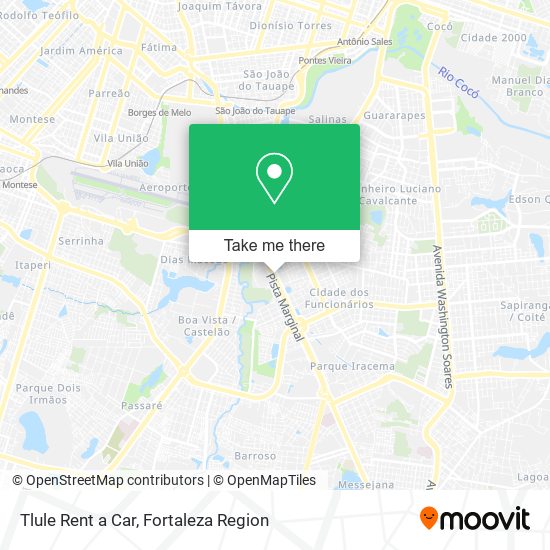 Mapa Tlule Rent a Car