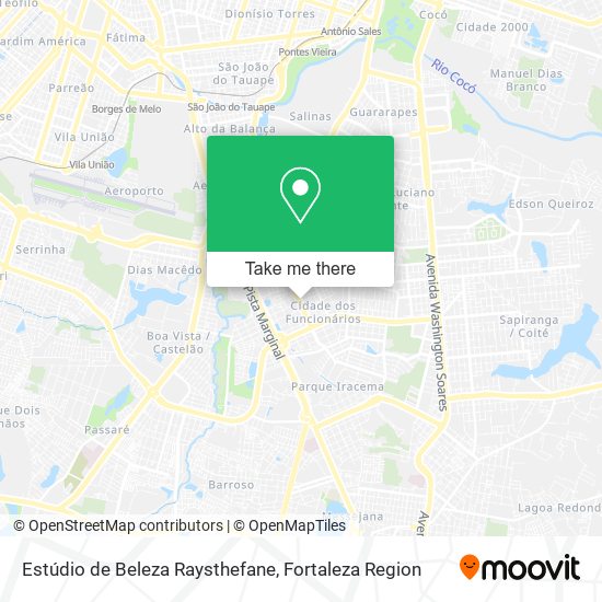 Estúdio de Beleza Raysthefane map