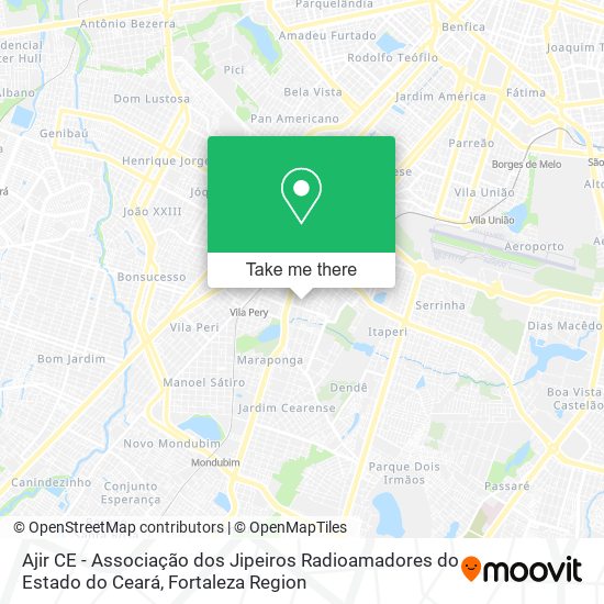 Ajir CE - Associação dos Jipeiros Radioamadores do Estado do Ceará map