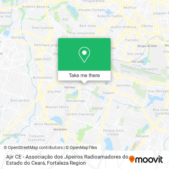 Ajir CE - Associação dos Jipeiros Radioamadores do Estado do Ceará map