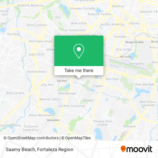 Saamy Beach map