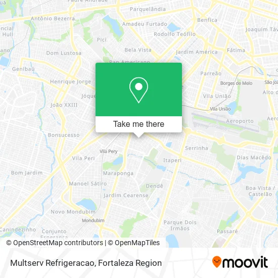 Multserv Refrigeracao map