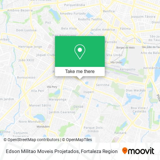 Mapa Edson Militao Moveis Projetados