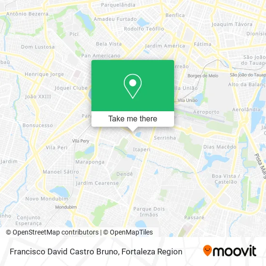 Francisco David Castro Bruno map