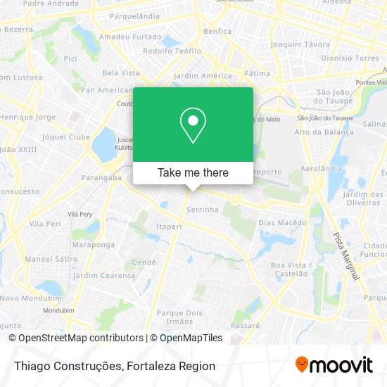Thiago Construções map