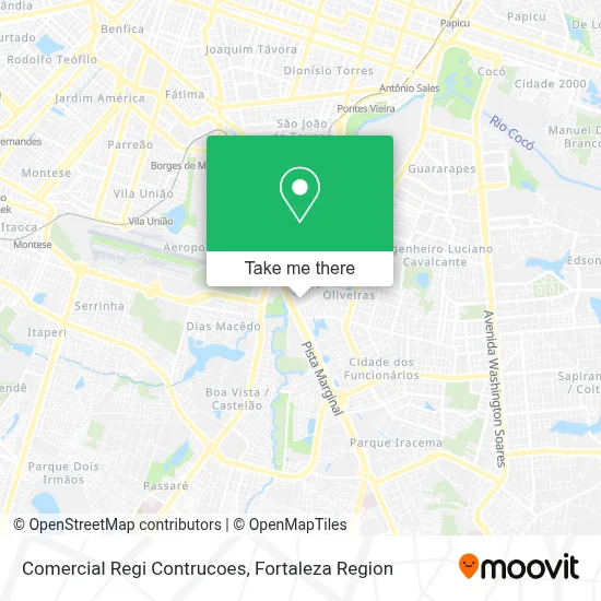 Comercial Regi Contrucoes map