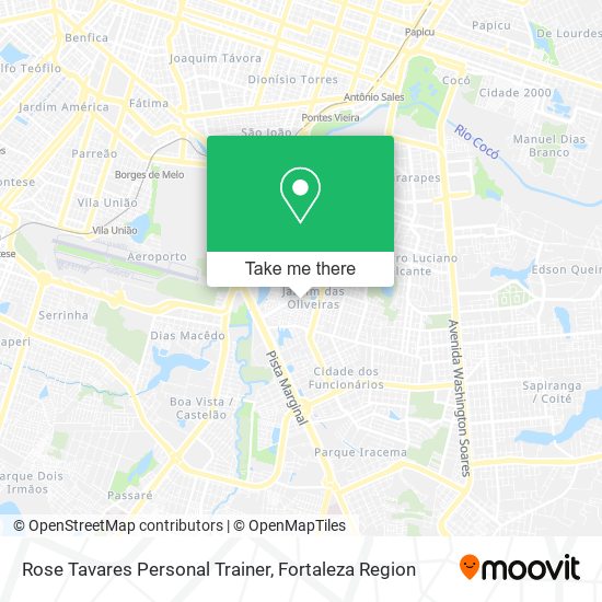 Rose Tavares Personal Trainer map