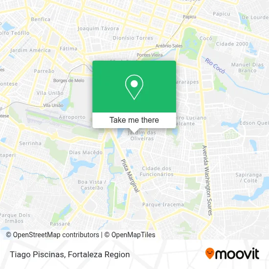 Tiago Piscinas map