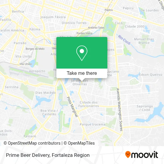 Prime Beer Delivery map