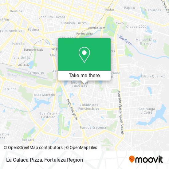 La Calaca Pizza map