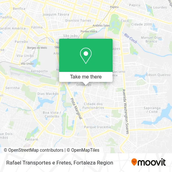 Rafael Transportes e Fretes map